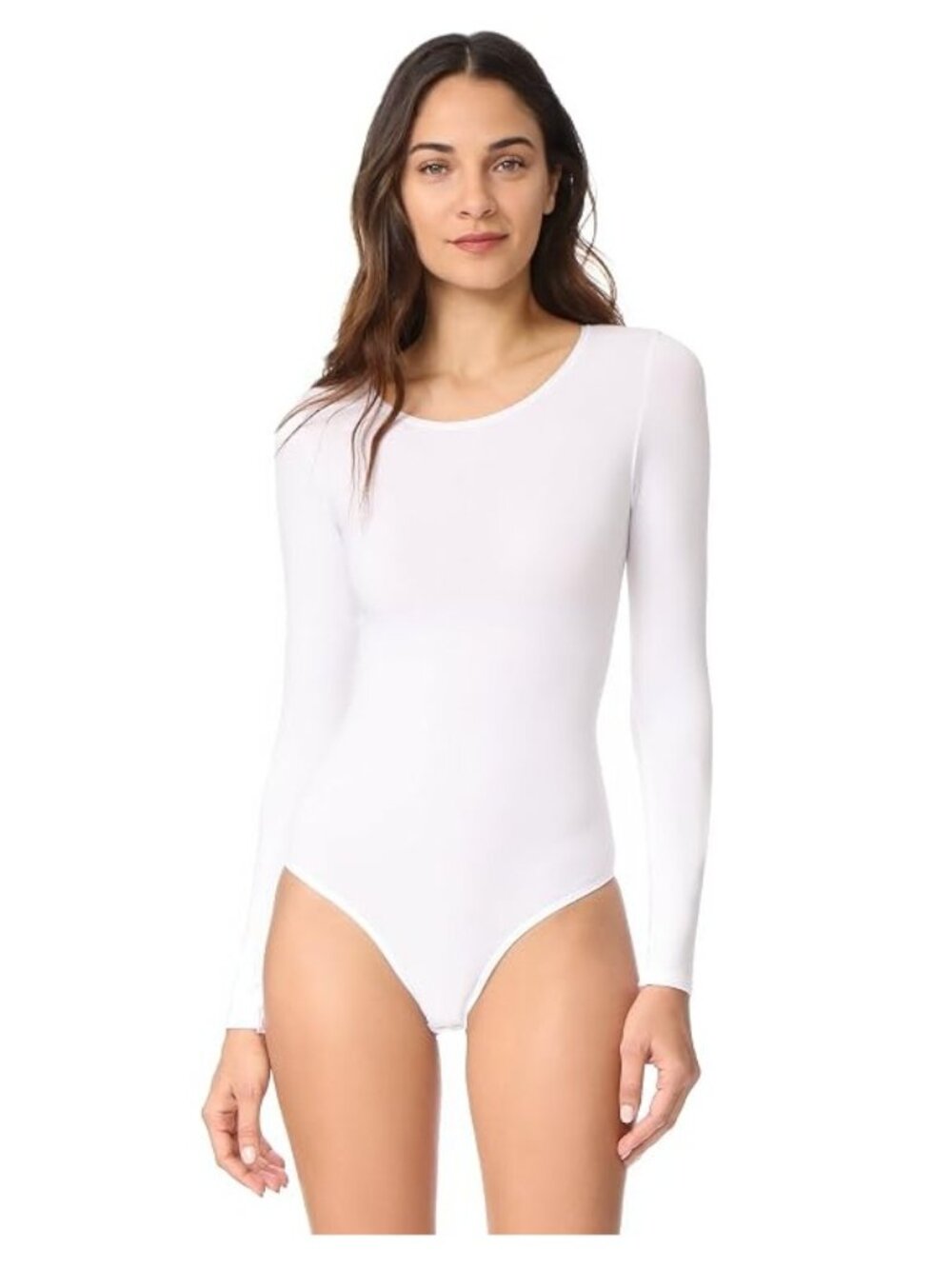 NWT Yummie Women's Seamless Thong Back Shaping White Bodysuit  L/XL $60 YM18